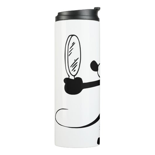 Mickey - Looking in the Mirror (Plane Crazy, 1929) Thermosbeker (Gedraaid links)