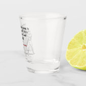 Mickey Mantle citaat over lang leven Shot Glas (Rechts)