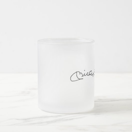 Mickey Mantle® Frosted Glass Mok (Center)