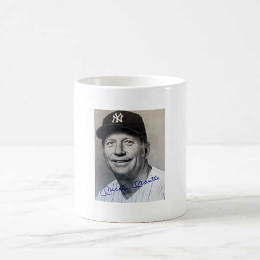 Mickey Mantle op een 11oz. Klassieke Mok (Center)