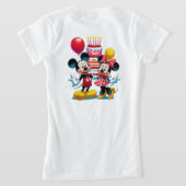 Mickey & Minnie Birthday Bash Celebration T-shirt (Laag Achter)