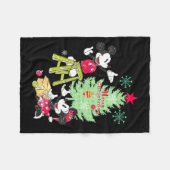 Mickey Minnie Clic Christmas Tree  Fleece Deken (Voorkant (Horizontaal))