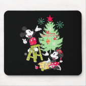 Mickey Minnie Clic Christmas Tree  Muismat (Voorkant)