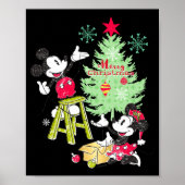 Mickey Minnie Clic Christmas Tree  Poster (Voorkant)