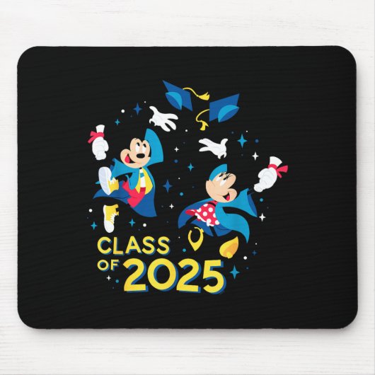Mickey & minnie mouse afstudeerklas 2025 muismat (Voorkant)