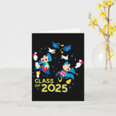 Mickey & minnie mouse eindexamenklas 2025 kaart (Gele Bloem)