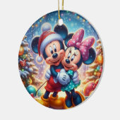 Mickey Minnie-Ornament Keramisch Ornament (Links)