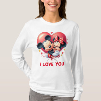 Mickey & Minnie's tijdloze liefde T-shirt