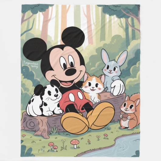 Mickey Mouse Blanket Fleece Deken (Voorkant)