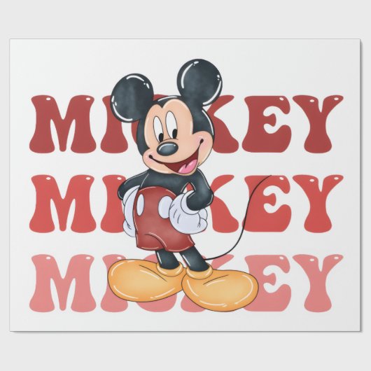 Mickey Mouse Cadeaupapier (Vlak)