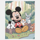 Mickey Mouse Dekentje Fleece Deken (Voorkant)