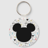 Mickey Mouse Fun Birthday key chain favor Sleutelhanger (Voorkant)