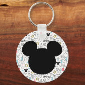 Mickey Mouse Fun Birthday key chain favor Sleutelhanger (Achterkant)