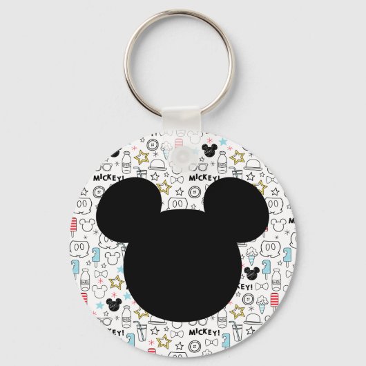Mickey Mouse Fun Birthday key chain favor Sleutelhanger (Achterkant)