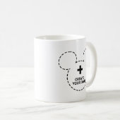 Mickey Mouse Icoon Beker Sjabloon Koffiemok (Voorkant rechts)