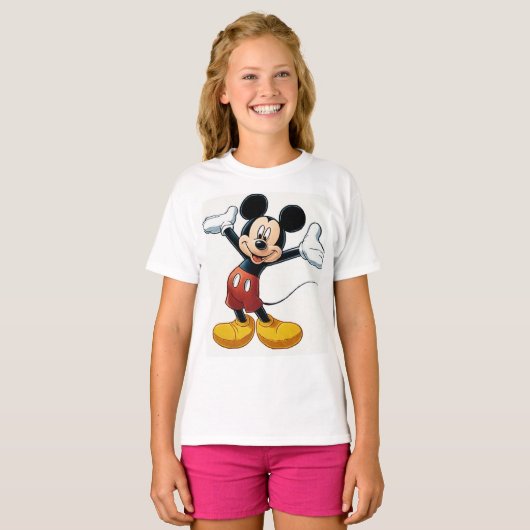 Mickey Mouse Pumpkin Character – Halloween Cartoon T-shirt (Voorkant volledig)