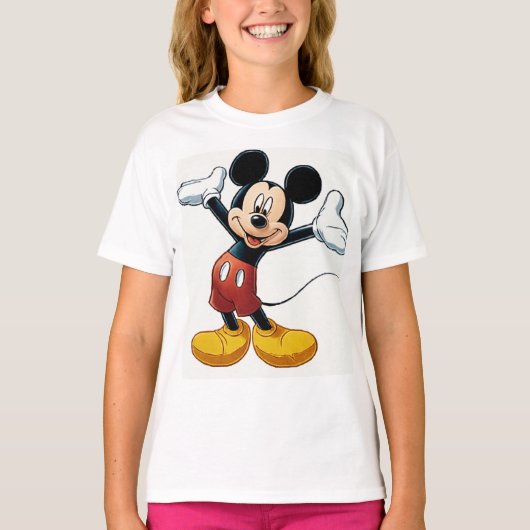 Mickey Mouse Pumpkin Character – Halloween Cartoon T-shirt (Voorkant)