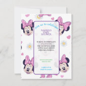 Mickey Mouse Stippen Baby Shower Kaart (Voorkant)