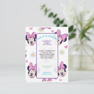 Mickey Mouse Stippen Baby Shower Kaart