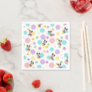Mickey Mouse Stippen Baby Shower Servet