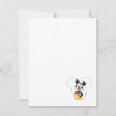 Mickey Mouse Stippen Babyfeestje Kaart (Achterkant)