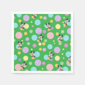 Mickey Mouse Stippen groene Baby Shower Servet (Voorkant)