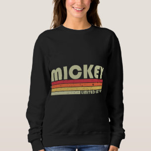 MICKEY Name Personalized Retro  80s 90s Bir Trui