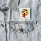 Mickey Vierkante Button 5,1 Cm (In situ)