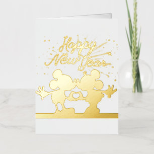 Mickey Vouwfolie Kerstkaart Folie Feestdagenkaart