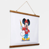 Mickey's Modern Muse: tekenplezier! Hangend Wandkleed (Gebogen)