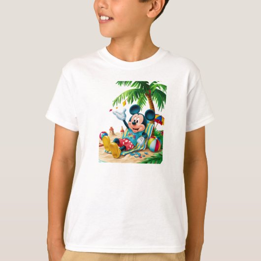 Mickey's vakantie t-shirt (Voorkant)