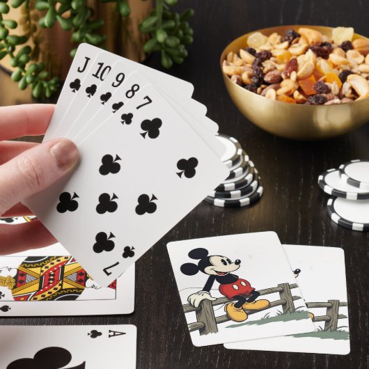 Mickey's vredige hek pokerkaarten (Insitu)