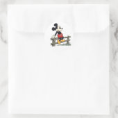 Mickey's vredige hek ronde sticker (Tas)