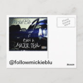 MICKIE BLU BRIEFKAART (Achterkant)