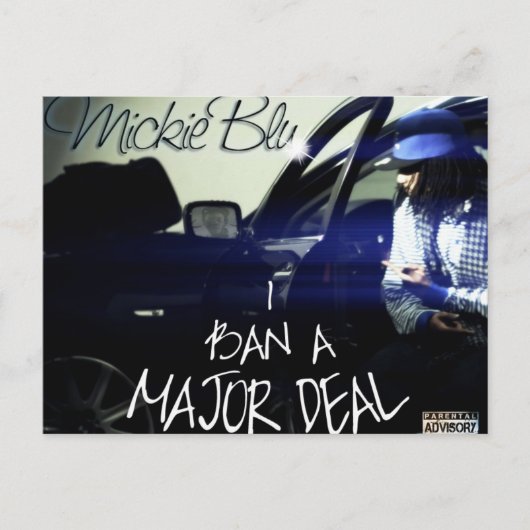 MICKIE BLU BRIEFKAART (Voorkant)