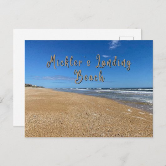 Mickler's Landing Beach Briefkaart (Voorkant / Achterkant)