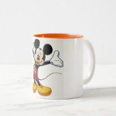 MickyMouse Tweekleurige Koffiemok (Voorkant rechts)
