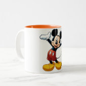 MickyMouse Tweekleurige Koffiemok (Voorkant links)