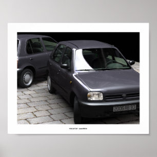 MICRA CAR STUDY 3 Computer Art Poster