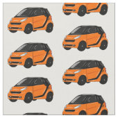 Micro autocartoonillustratie stof (Close Up)