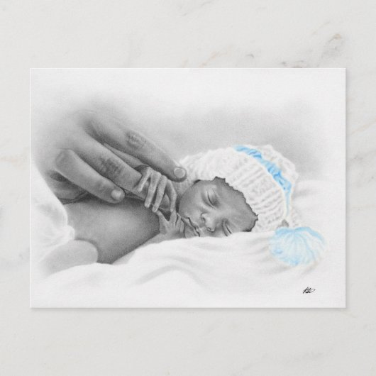 Micro baby slaapBriefkaart Briefkaart (Voorkant)