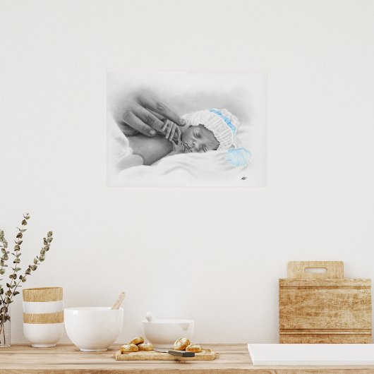 Micro baby Slapt Poster (Keuken)