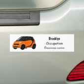 Micro-cartoon illustratie bumpersticker (Op auto)