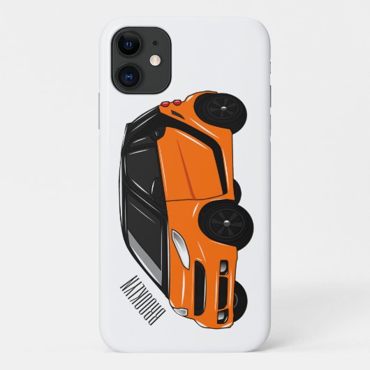 Micro-cartoon illustratie Case-Mate iPhone case (Achterkant)
