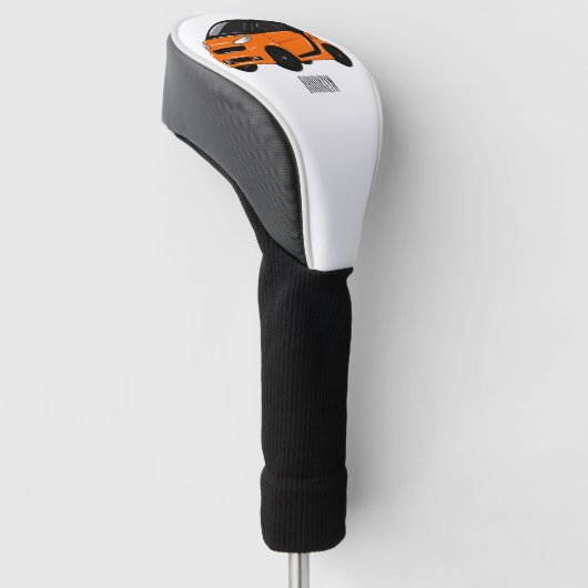 Micro-cartoon illustratie golfheadcover (Schuin)