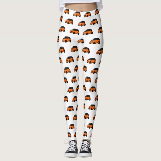 Micro-cartoon illustratie leggings (Voorkant)