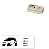 Micro-cartoon illustratie rubberstempel (Gestempeld)