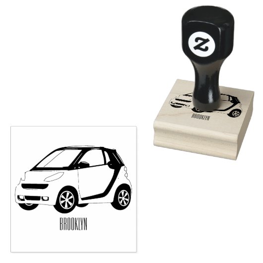 Micro-cartoon illustratie rubberstempel (Gestempeld)