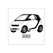 Micro-cartoon illustratie rubberstempel (Afrduk)