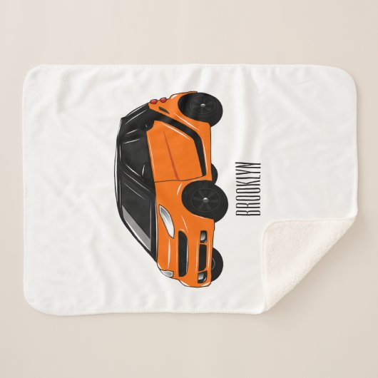 Micro-cartoon illustratie sherpa deken (Voorkant (horizontaal))